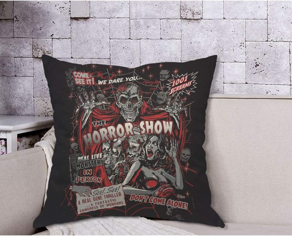 Horror Themed Throw Pillow
